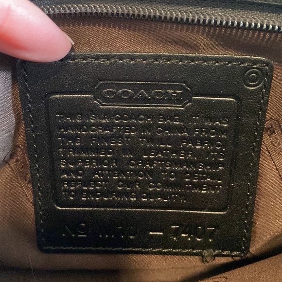 Coach Wristlet/Clutch Nylon & Leather Trim Bag in EUC - Picture 7 of 13
